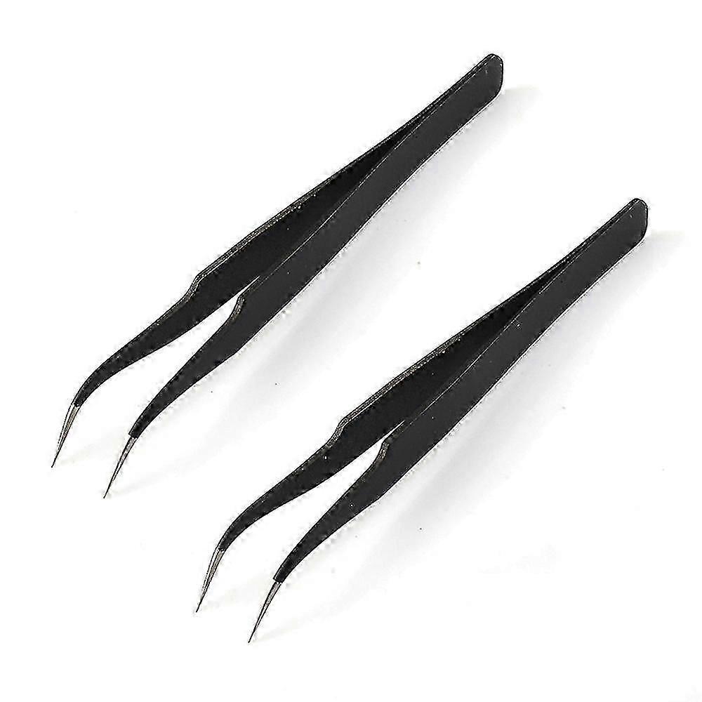 Multi-function Anti-static Elbow And Straight Stainless Steel Tweezer