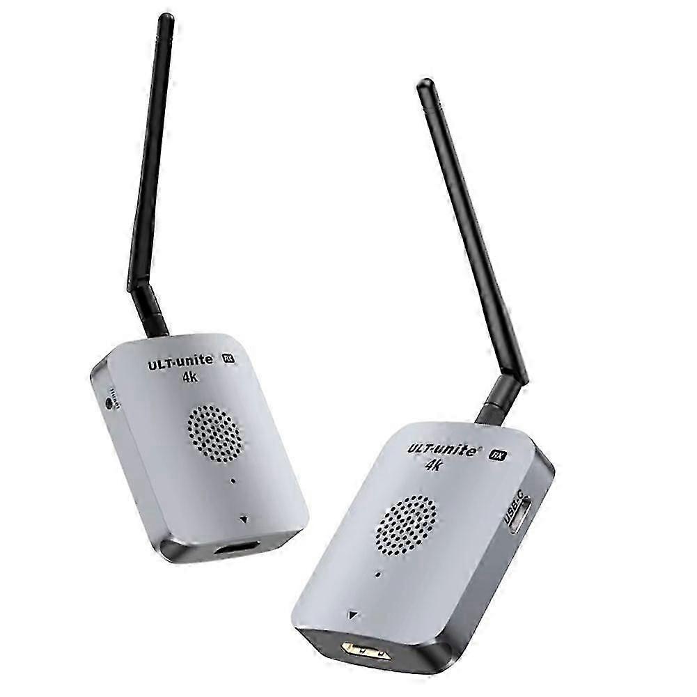 Real4K 80M 5.8GHZ Wireless -Compatible Transmitter and Receiver Extender for Laptop PC Camera Projector to TV