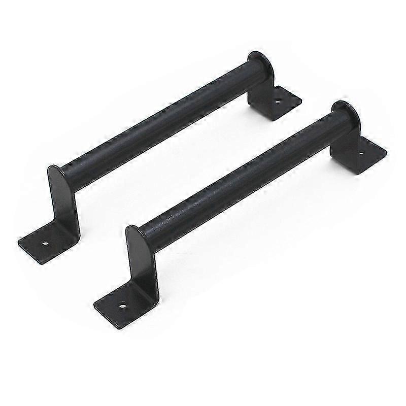 2PCS أسود الكربون الصلب انزلاق الحظيرة الباب سحب مقبض للانزلاق باب الحظيرة بوابة الحديقة المرائب ها