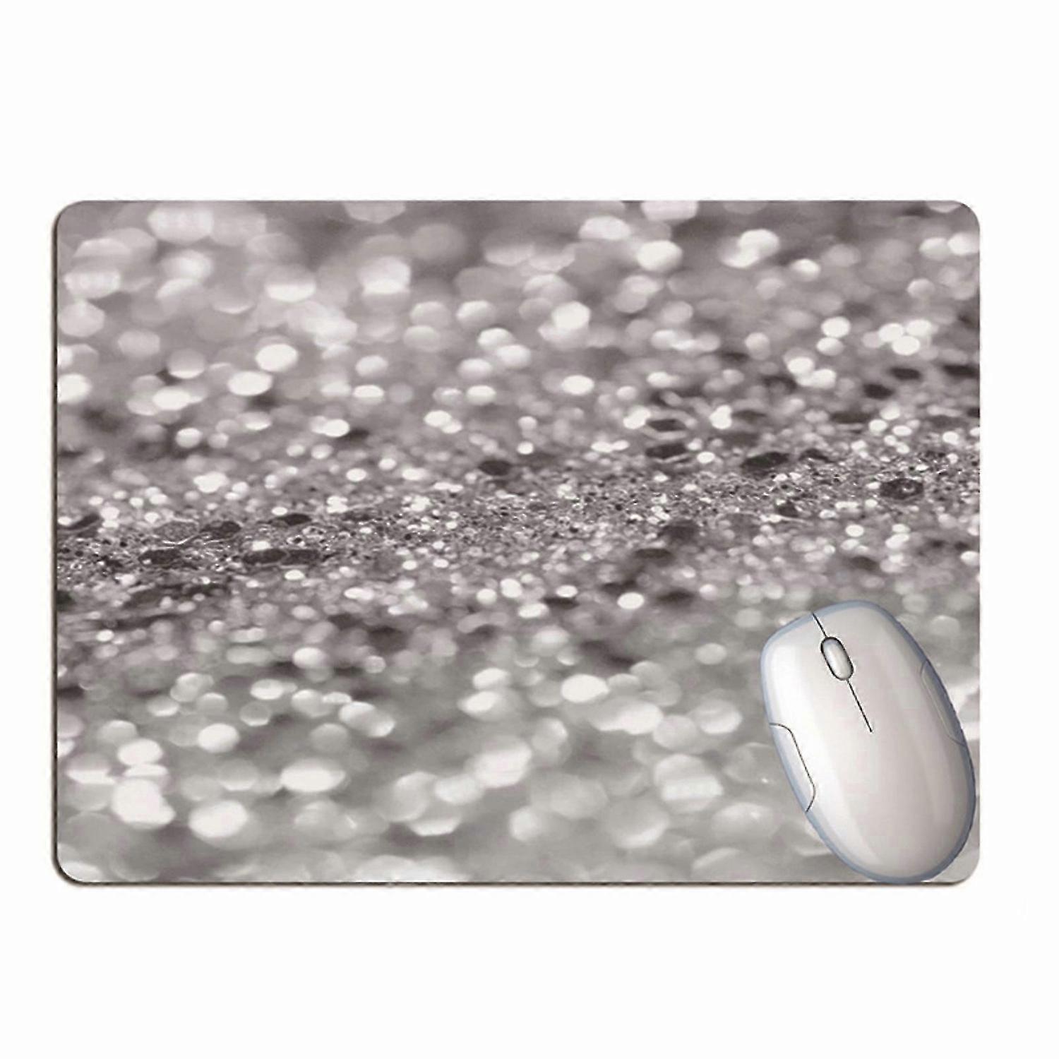 Mouse Pad Soft Non-slip Smooth Surface Glass Texture Table Mouse Mat Wrist Rest for Office