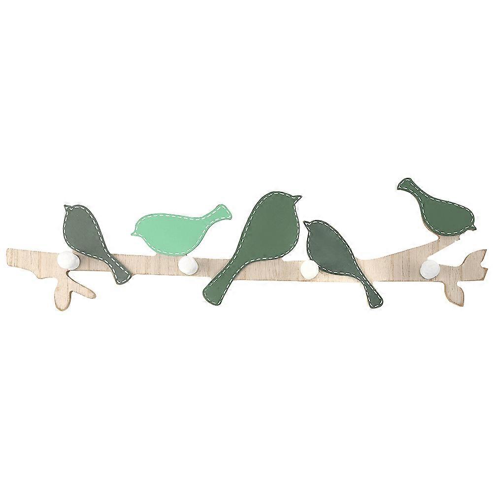 Wooden Wall Mounted Hooks for Clothes, Hats, Scarves, and Towels – Rustic Style Hanger Holder in Natural Finish