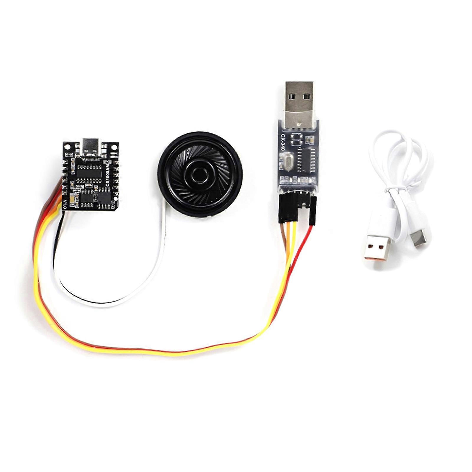 Serial MP3 Voice Chip Module Supports MP3 and WAV with Ample Storage Capacity for Personalizing Auditory Announcements