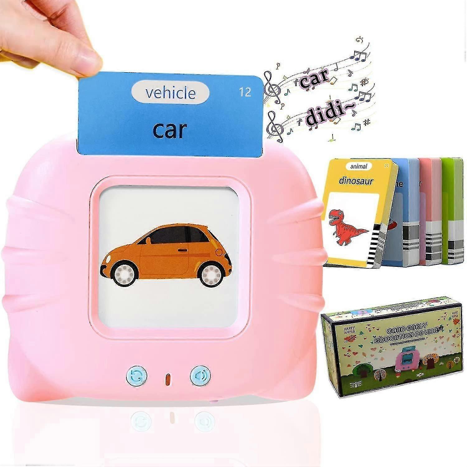 トーキングフラッシュカード2〜6歳の幼児のためのおもちゃを学ぶ男の子女の子の言語療法のおもちゃautis