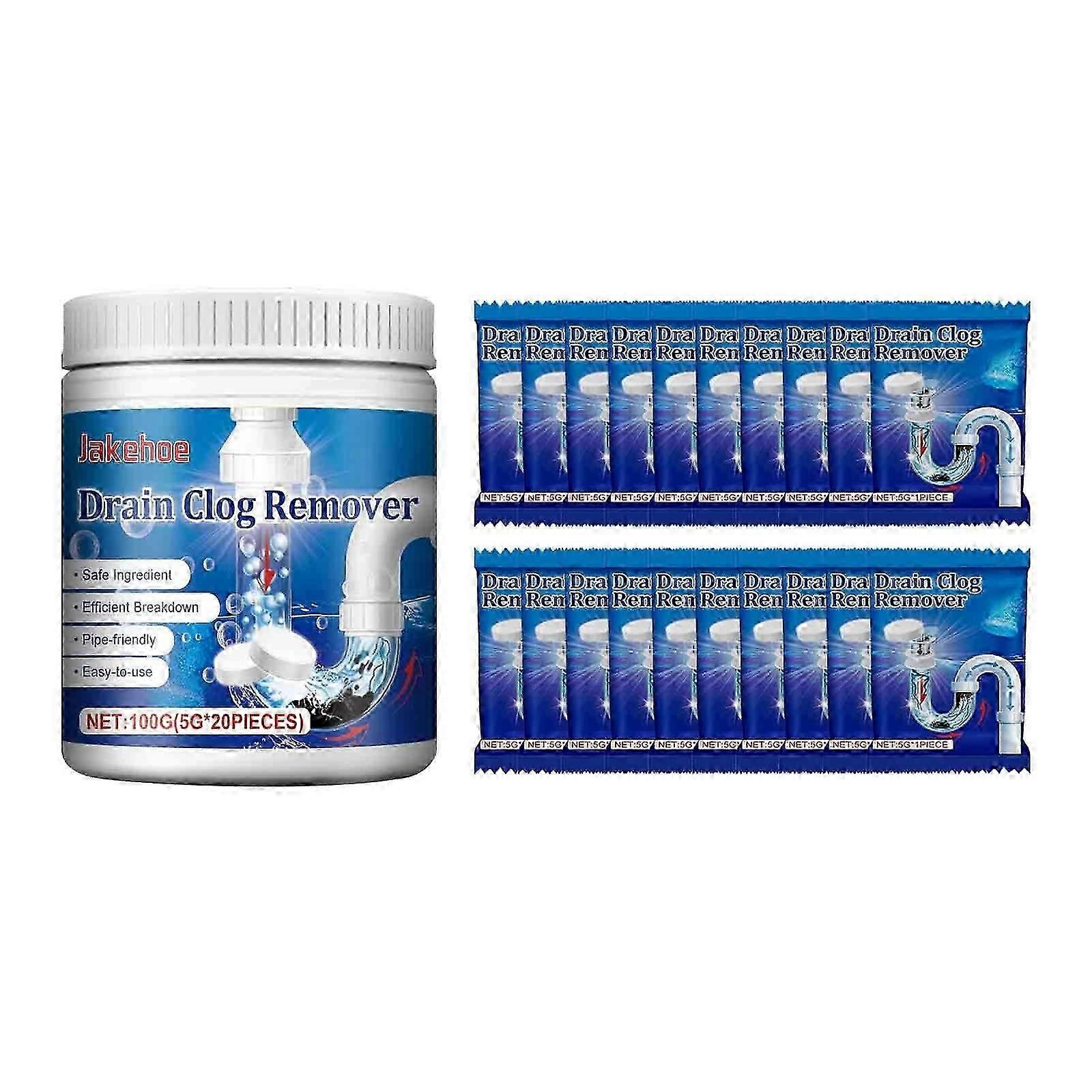 Pipe Unblocking Agent Effervescent Tablets Toilet Sewer Unblocking Deodorizing And Clogging Dissolving Cleaning Tablets