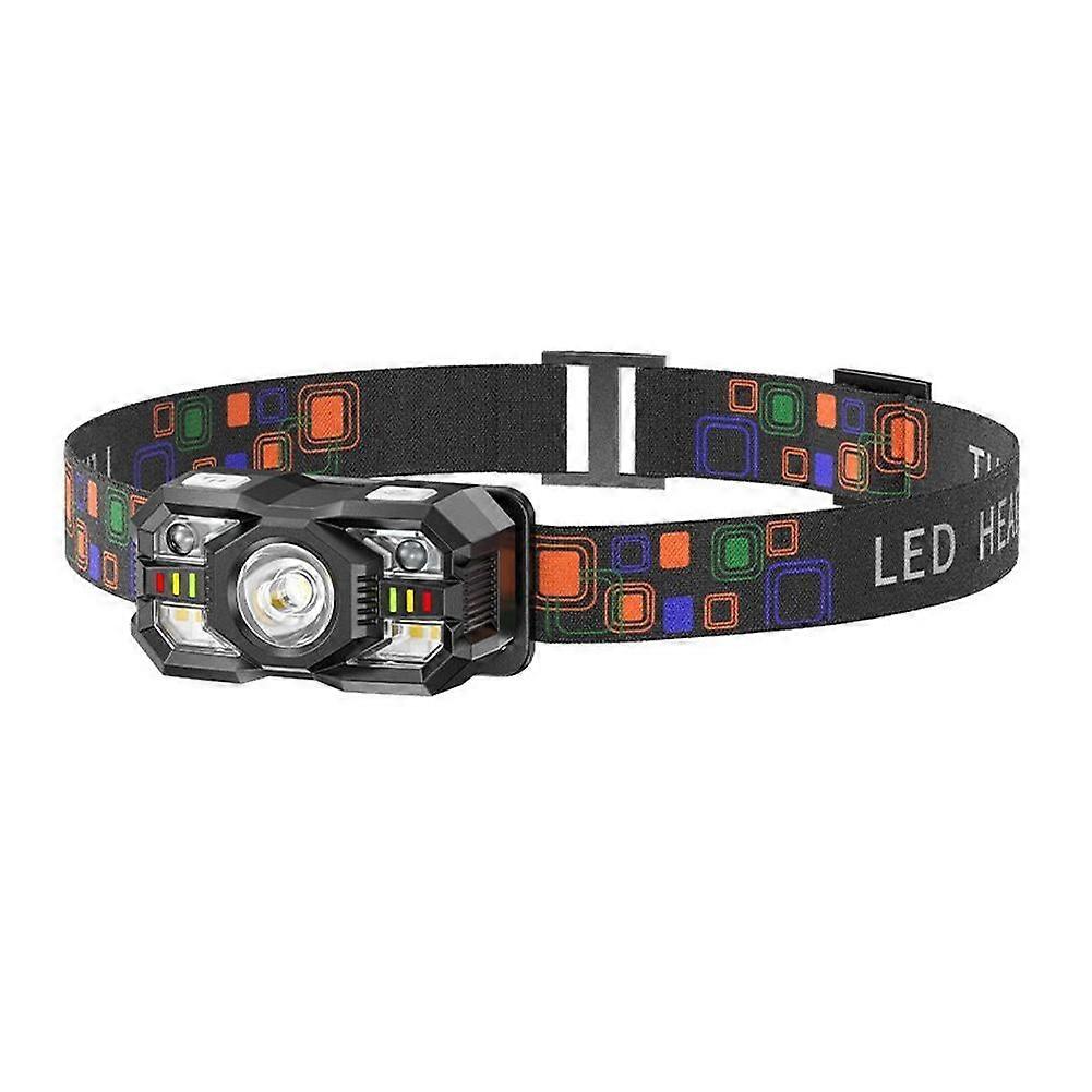 LED HeadLamp Motion Sensor USB Rechargeable Head Lamp Headlight 5 Modes
