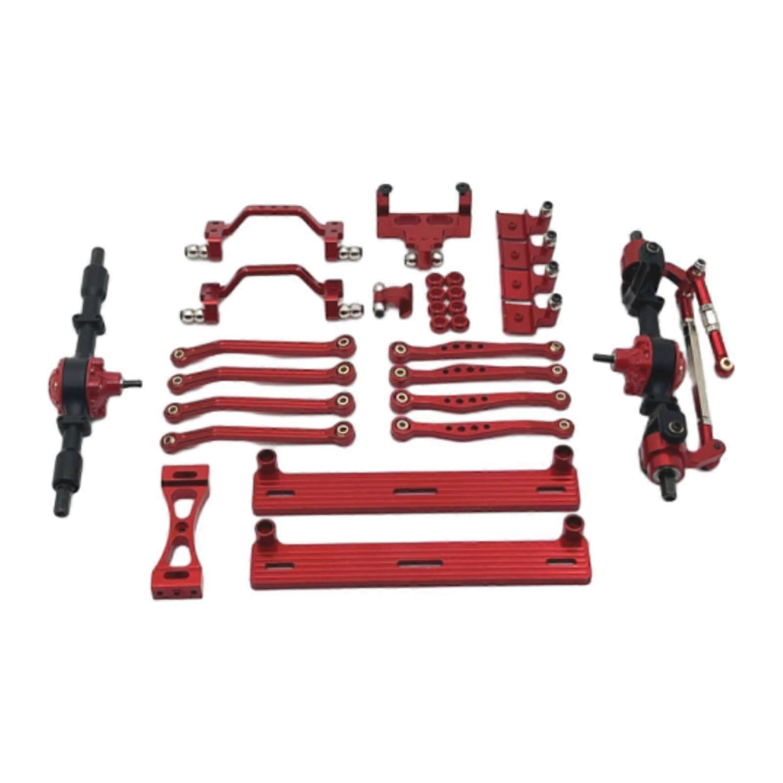 1/16 RC Upgrades Kit Steering Rod Tie Upgrade Part Metal Front and Rear Axle