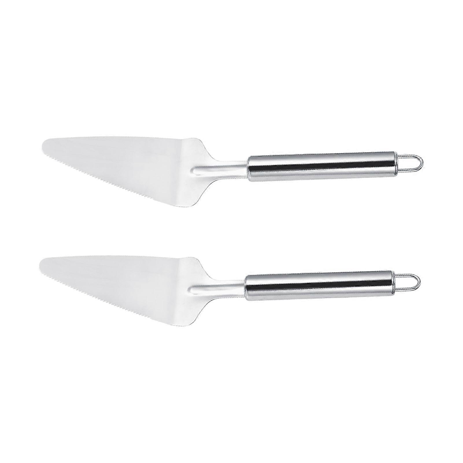 2Pcs Stainless Steel Multifunctional Triangular Pizza Spatula Shovel Spatula Kitchen Accessories