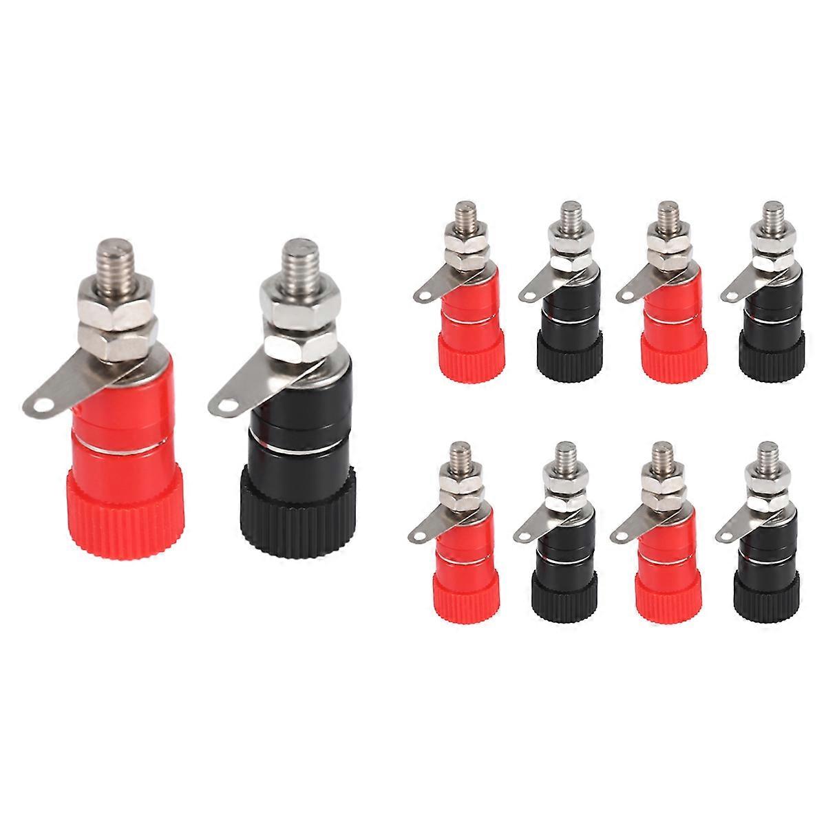 10 Pcs 3.8mm Thread 4mm Banana Plug Socket Binding Post Replacement