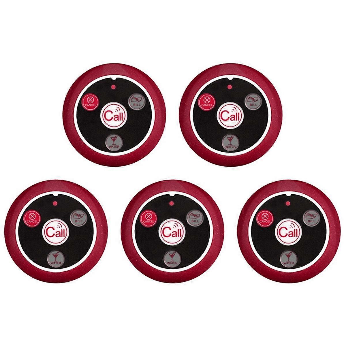 Εστιατόριο Pager Wireless Waiter Transmitter 433MHz Red A