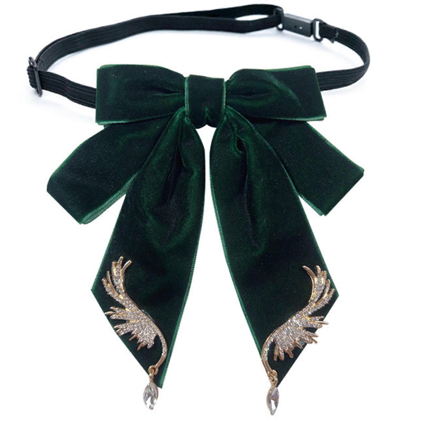 Női csokornyakkendő strasszokkal Alkalmas partikra és esküvőkre Kecses strasszok Wing Diamante Vintage Pins