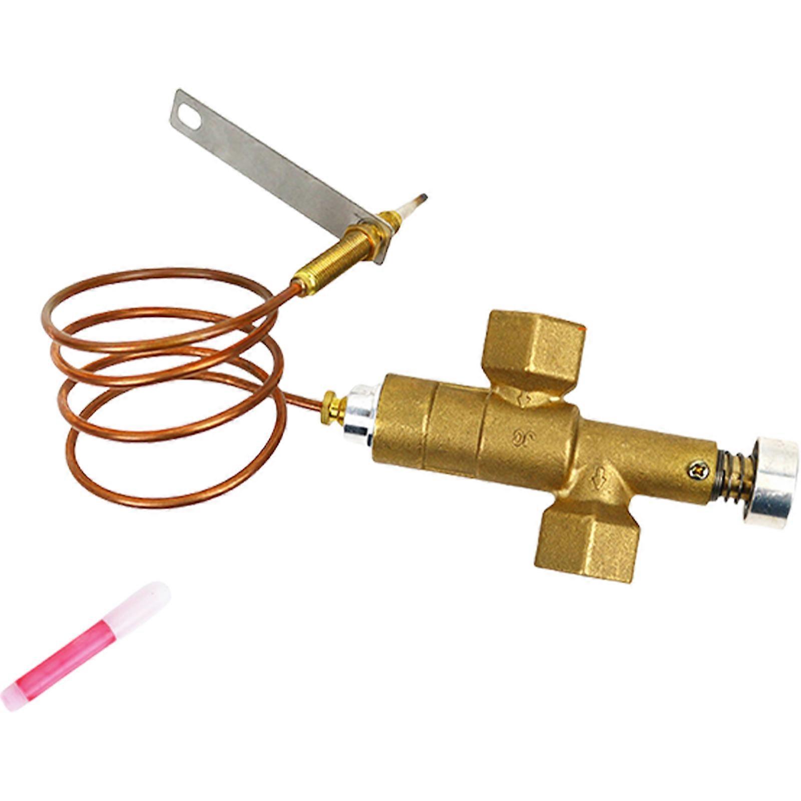 Fireplaces Control Valves Safety Valves Set Safety Control Valves Flame Failure Device Copper Texture Wire Thermocouple