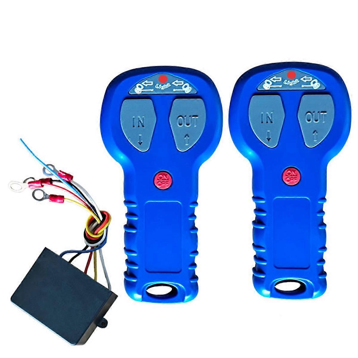12V 24V Waterproof Car Wireless Winch Electric Remote Control