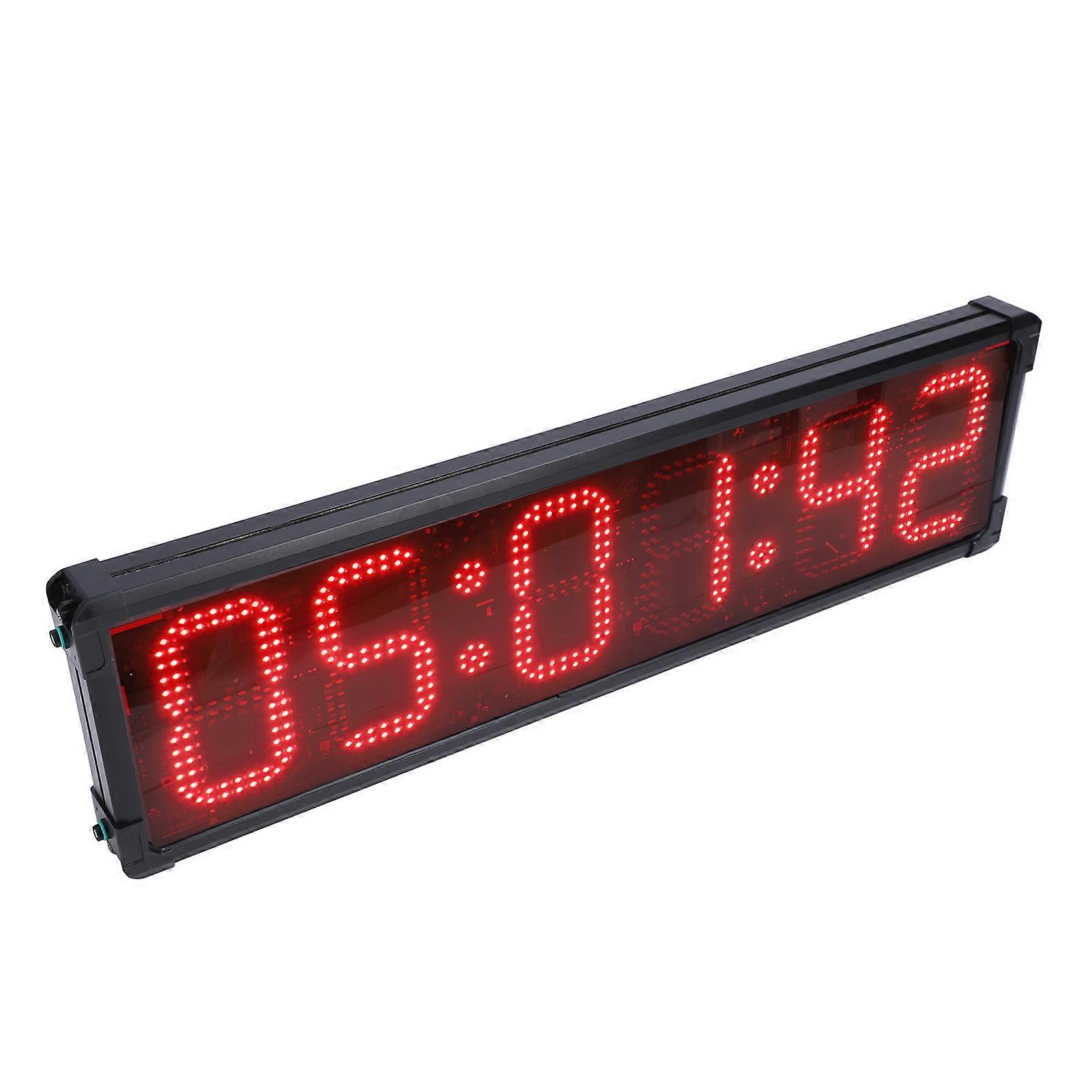 8 Inch 6-Digit LED Race Timing Clock Aluminum Alloy Double Sided