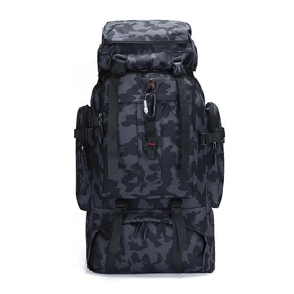 USB Charging Hiking Backpack 80L Waterproof Climbing Bag with Multiple Compartments and Durable Fabric