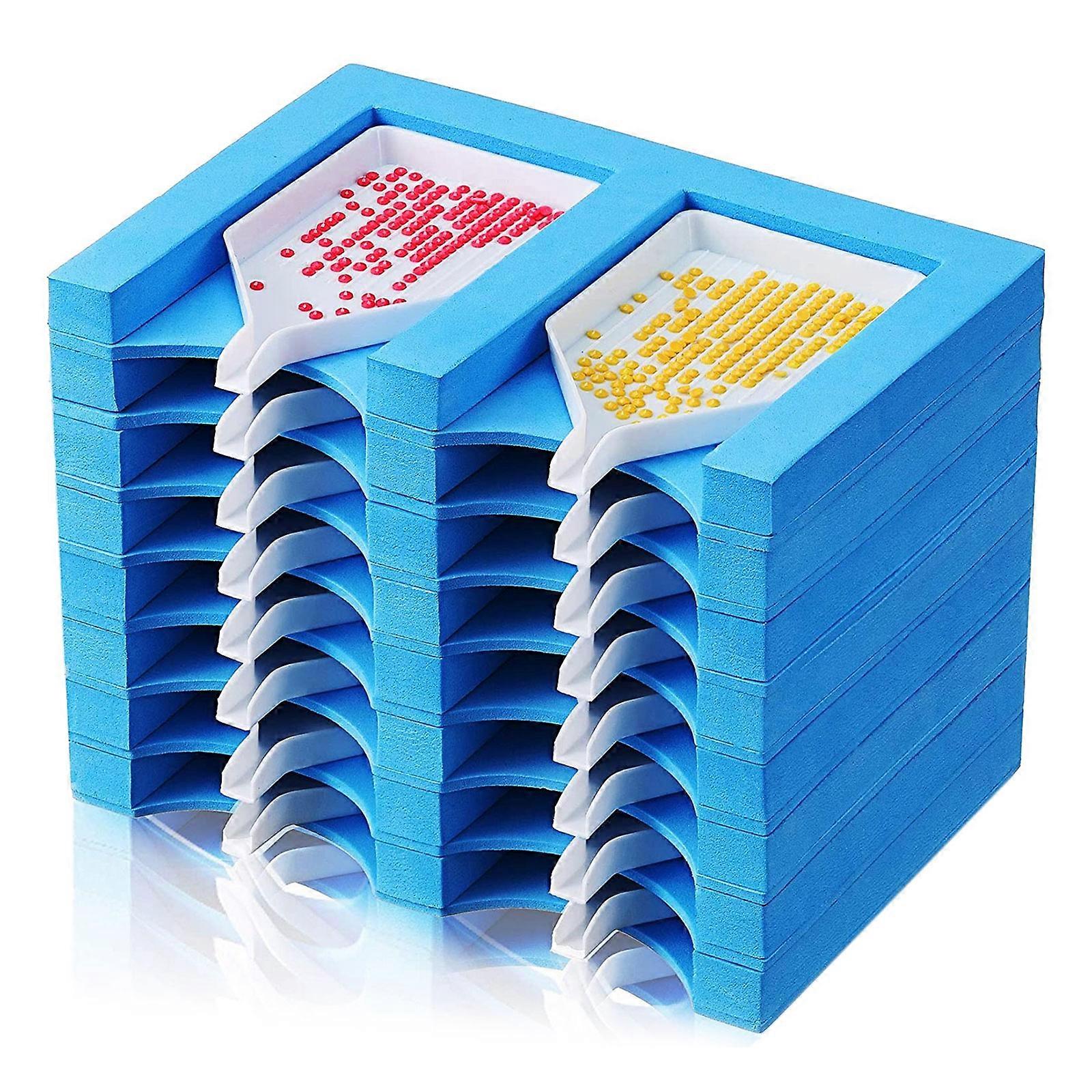 16 Slot Diamond Drawing Tray Holder  Blue