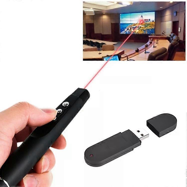Wireless Presentation Remote-2.4GHz Laser Page Turner,30m Range,