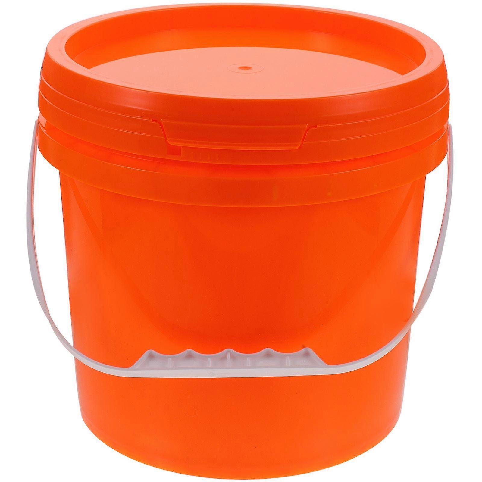 Household Paint Pail Plastic Container Refillable Paint Bucket Multi-functional Paint Bucket 5L