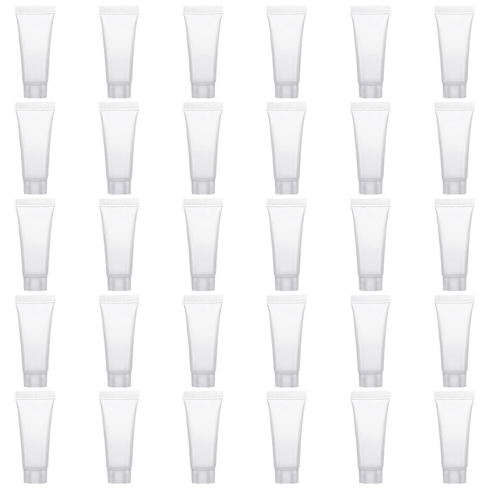 30 Pcs Refill Bottles 10ml Easy To Carry Storage Containers Flip Cap Bottles For Hand Cream Shampoo Facial Cleanser