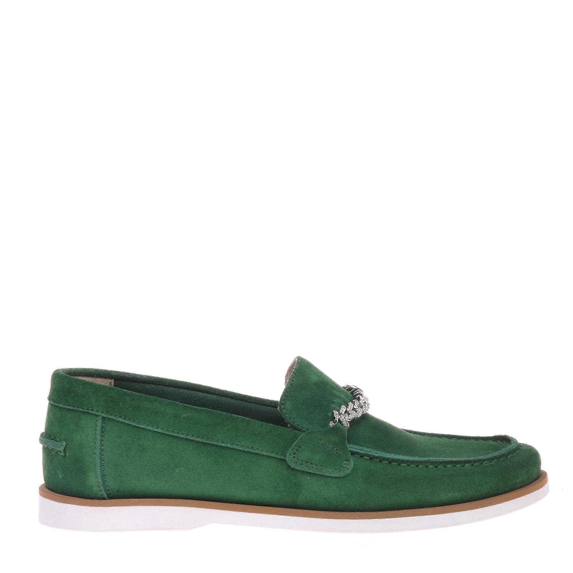 Baldinini - Green Suede Loafer