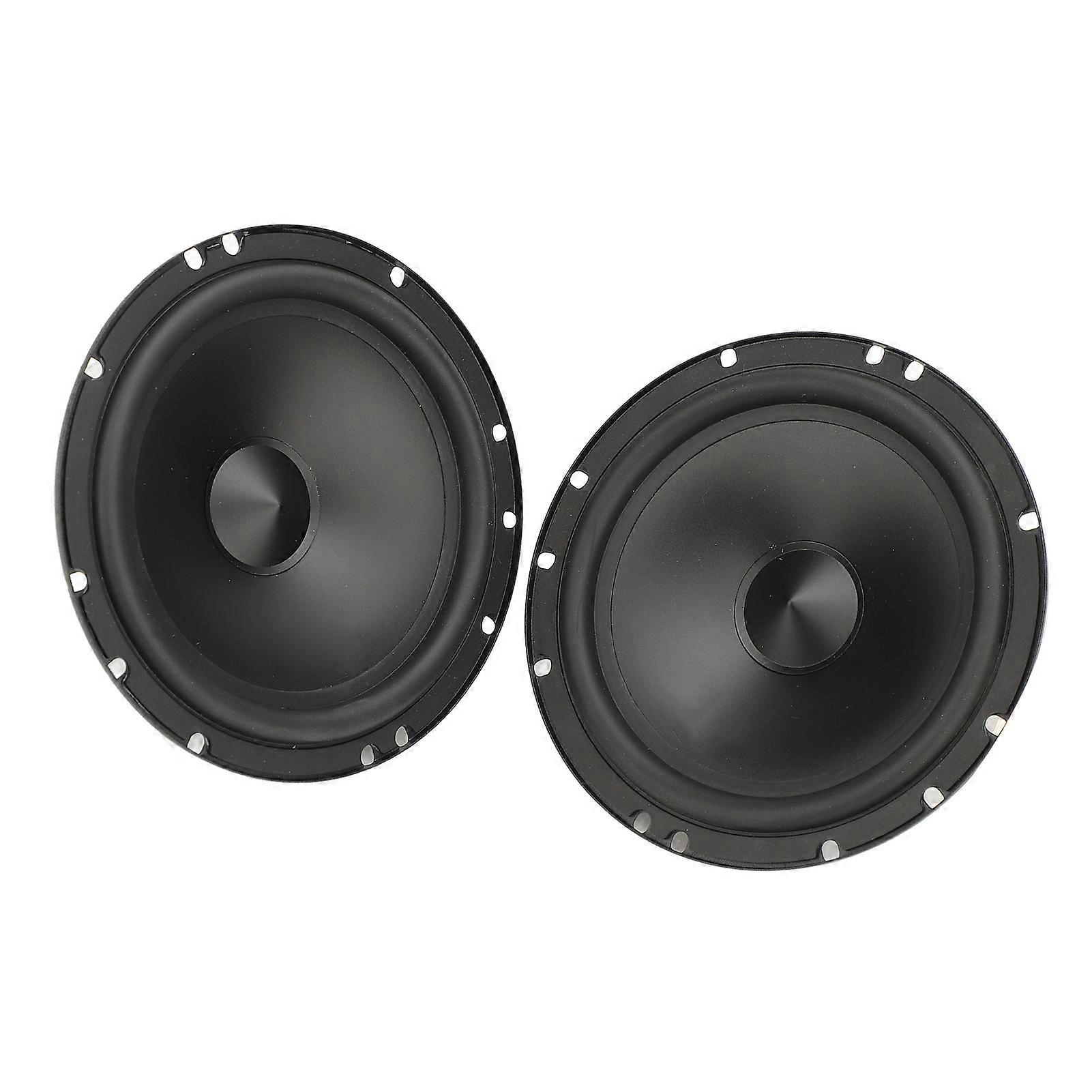 6.5in Coaxial Car Speaker Tweeter Midrange Woofers Stereo Sound System with Crossover Universal for Vehicle