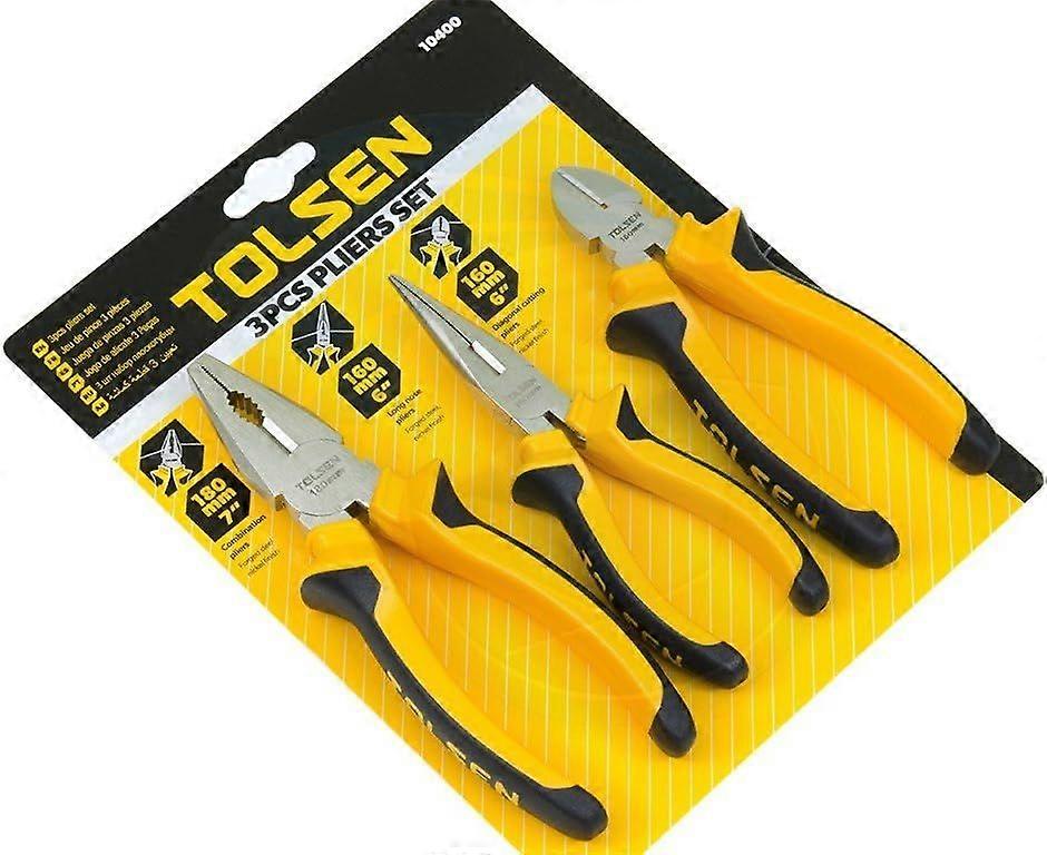 3pce Plier Set Heavy Duty