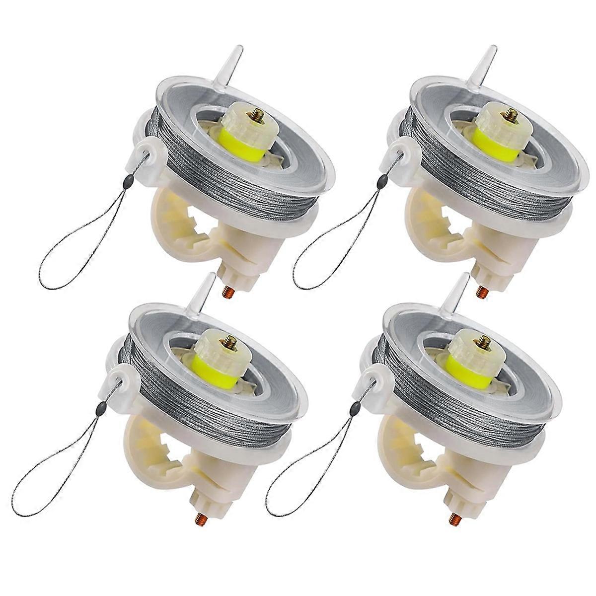 Trip Wire with Reusable Reel (4-Pack) - 85ft 12-Gauge Line for Perimeter-Defense and Security Alarms