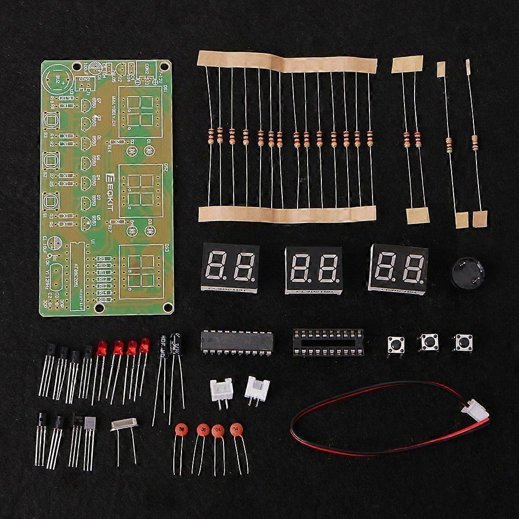 C51 digitale elektroniske ursæt 6 bit elektroniske dele og komponenter DIY-sæt