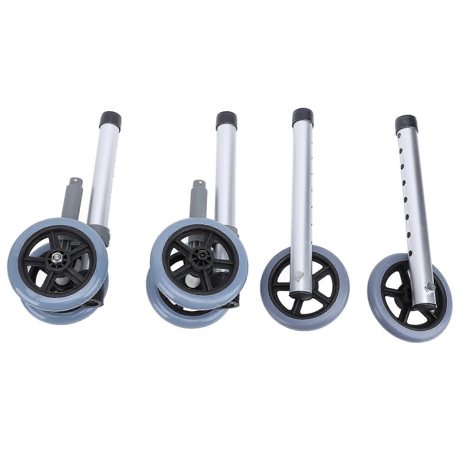 Walker Wheels Replacement Parts Brake Wheels Set Mobility Aid Equipment for The Elderly