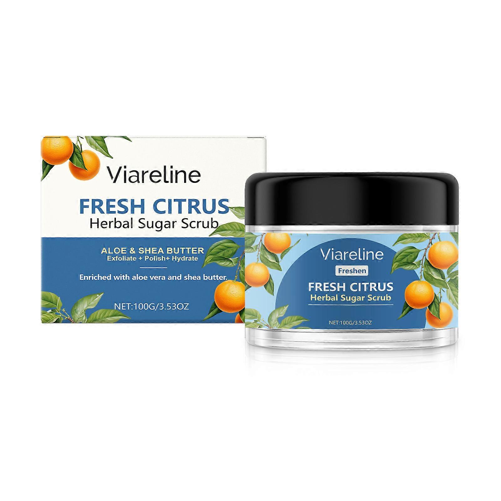 viarelin Citrus Body Scrub Daily Cleansing Smooth Moisturizing Moisturizing Exfoliating Scrub