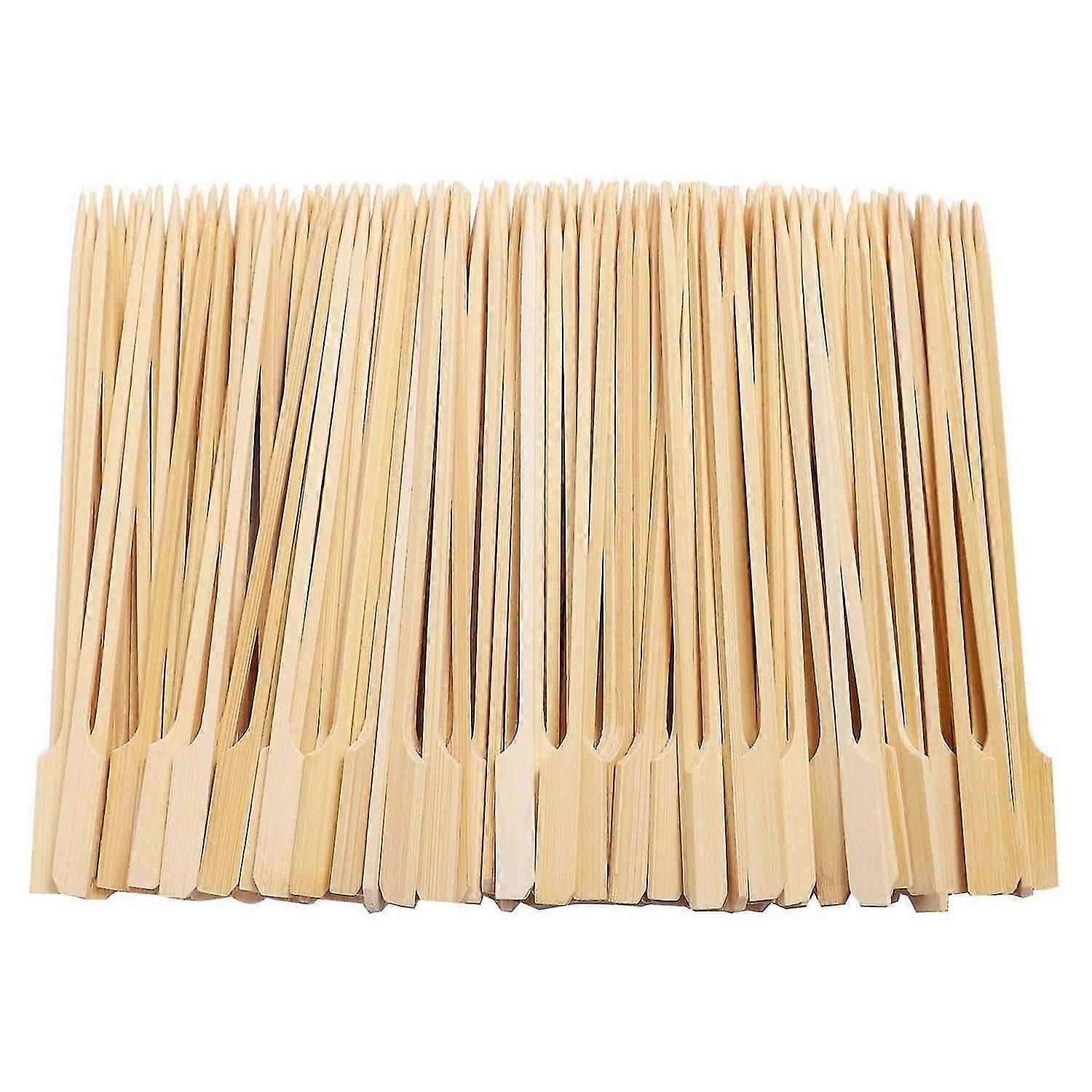 500pcs Bamboo Paddle Skewers Barbecue Bamboo Skewers Sticks For Barbeque Kebabs Cocktails Buffets P