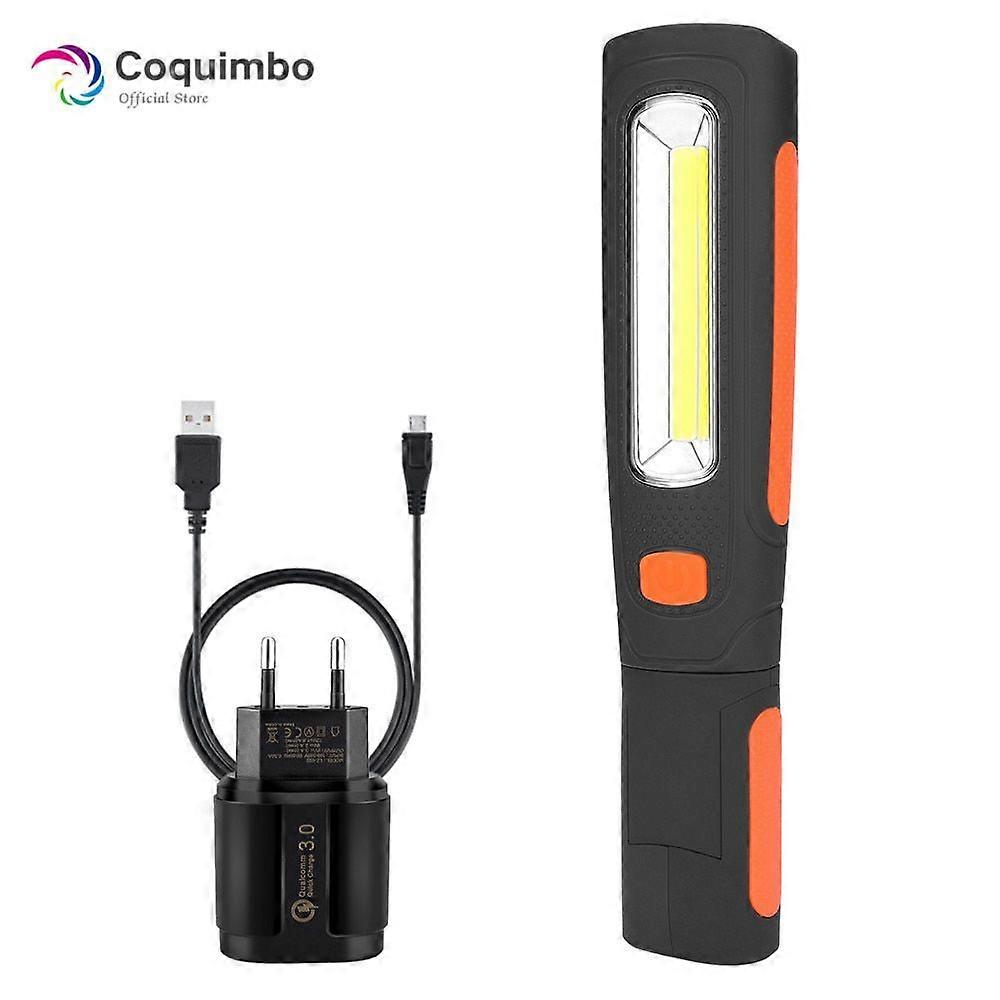 3800 Lumens Magnet Hook Working Lamp Built In Rechargeable Battery 360 Degree LED Flashlight USB Charger Torch Lamp 2 Modes