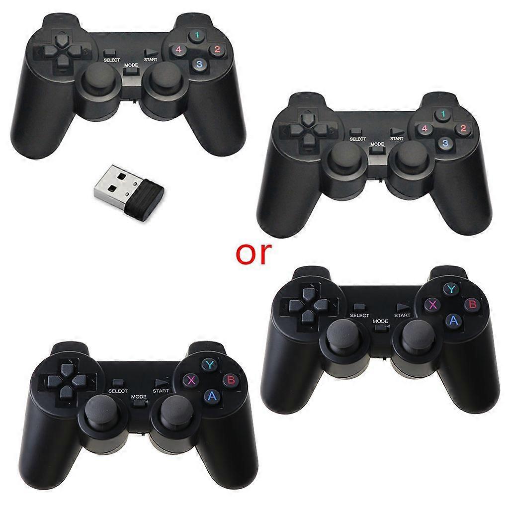  USB Wireless Double Handle Game Controller Joystick Vibration Gamepad for PC