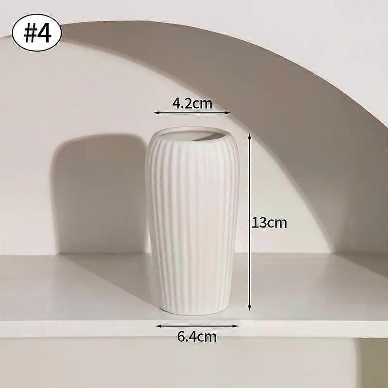 White Ceramic Bud Vases Small Vases for Pampas Grass Flowers Modern Vases Wedding Centerpieces Flower Arrangements Home Decor