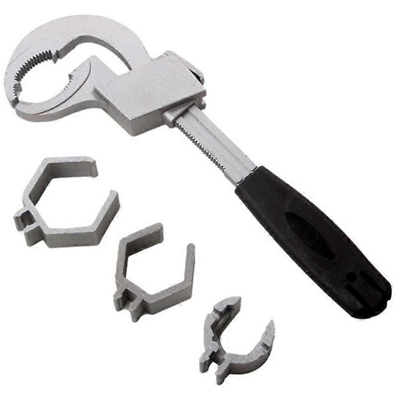 Multi-Purpose Sink Wrench Bathroom Wrench Arc Toothed Movable Wrench