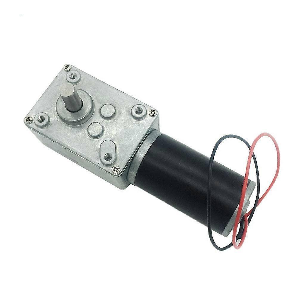 DC Worm Gear Motor A58SW31ZY 24V 80rpm Reversed SelfLocking Mini Turbine Geared Motor for DIY
