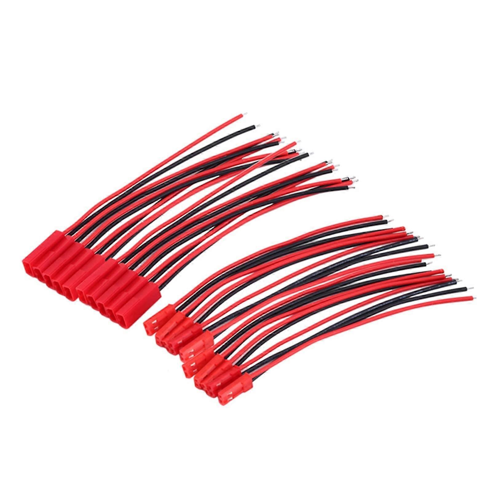 20Pcs 2 Pin Connector SIMNAT 2 Pin Male Female JST Plug RCY Connectors Cable Wire Compatible with Lamp Strip RC(10 Pair)