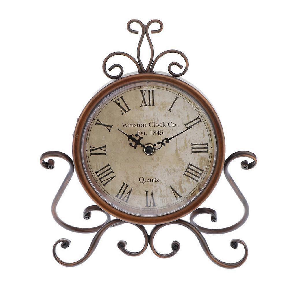 Vintage Classic Bedside/Table Analog Alarm Clock, Battery Operated Travel Clock,