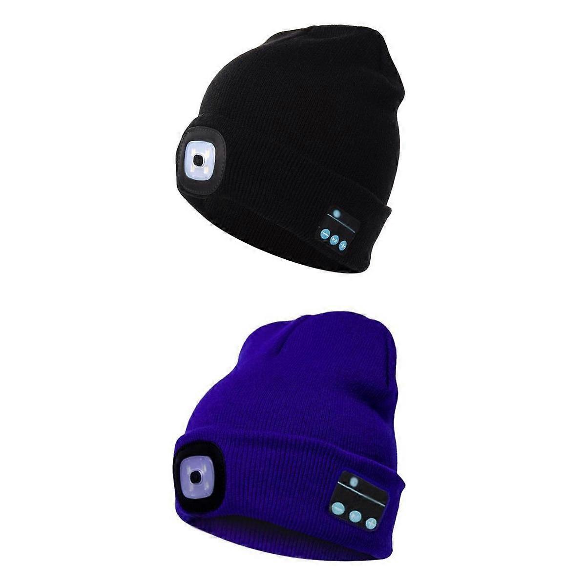 2 kpl Bluetooth-pipohttu talvimusiikkia langattomilla stereokuulokkeilla