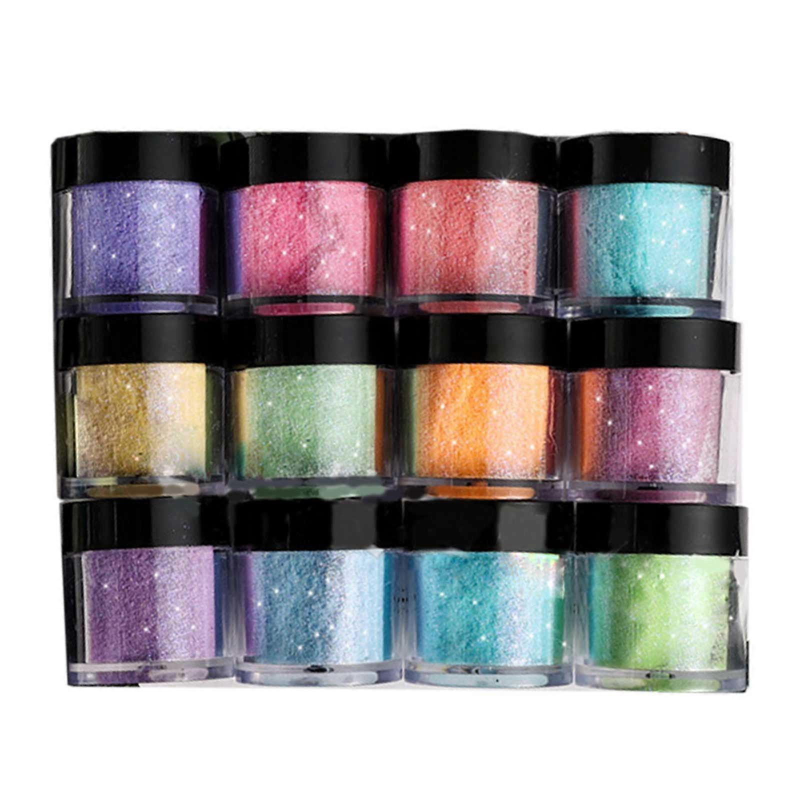 12-color Suspended Diamonds Powder Resin Pearl Luster Diy Soap Making Suitable for Adhesive Pigment Dye Soap Making