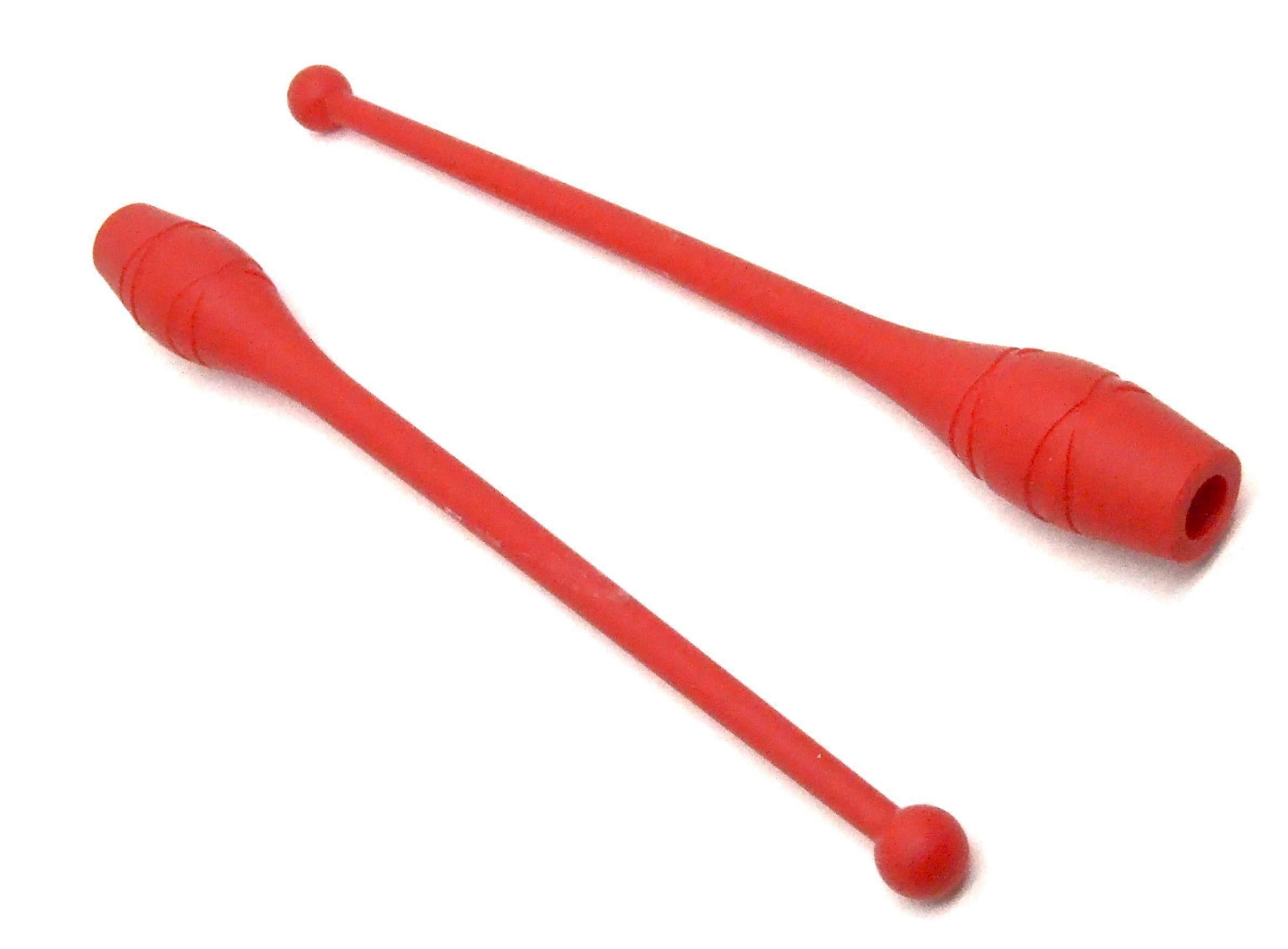 Red Clubs for Little Ones - 36 cm (83g) Weights for Women - Dance Gymnastics Rackets for Rhythmic Beginners 5 to 16