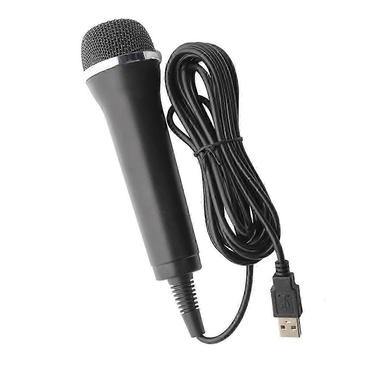 Micrófono de karaoke universal USB con cable para Switch, Wii, PS4, PS3, XBOX ONE / 360 / PC / PS2
