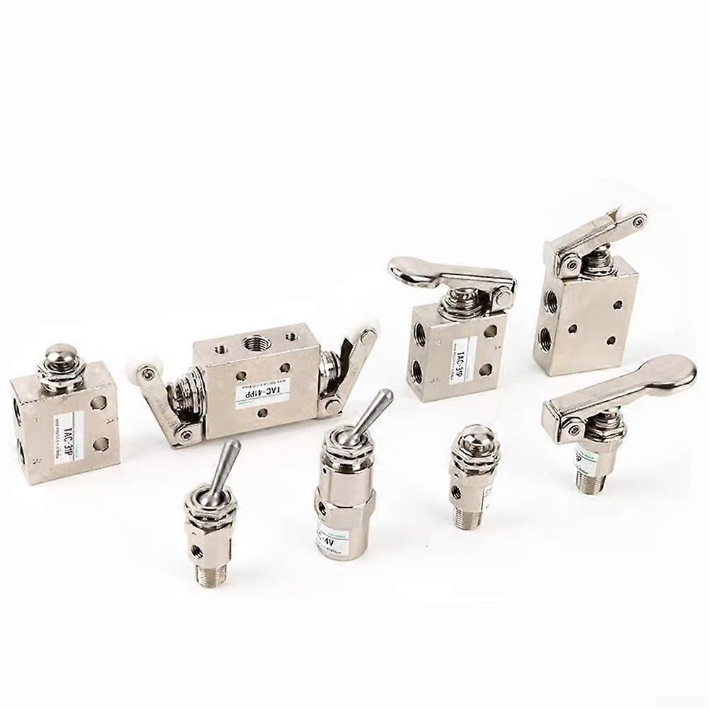 Mechanical Pressure Valve for Airflow Control, 2 Positions, 35-Way Design, Model TAC2-41PP, TAC2-2P Button