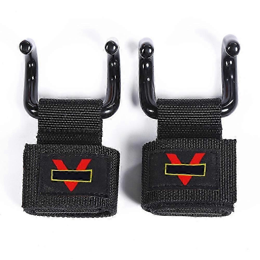 Heavy Duty Gym Wrist Wraps & Weight Lifting Rod Hooks for Training