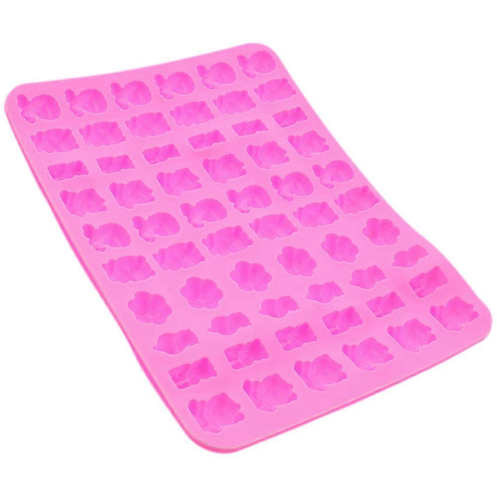 Silicone Candy Mold Mini Animal Shapes, Non Stick, Reusable, Soft & Flexible for DIY Baking and Fudge Making