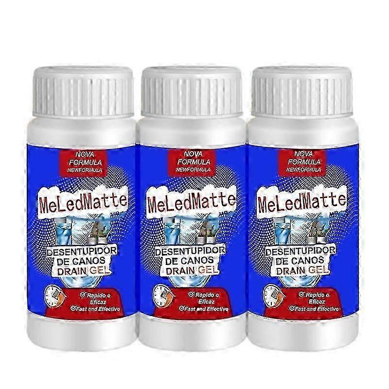 3x Powerful Pipe Dredging Agent Meledmatte, Sink And Drain Pipe Dredge Agent Powder