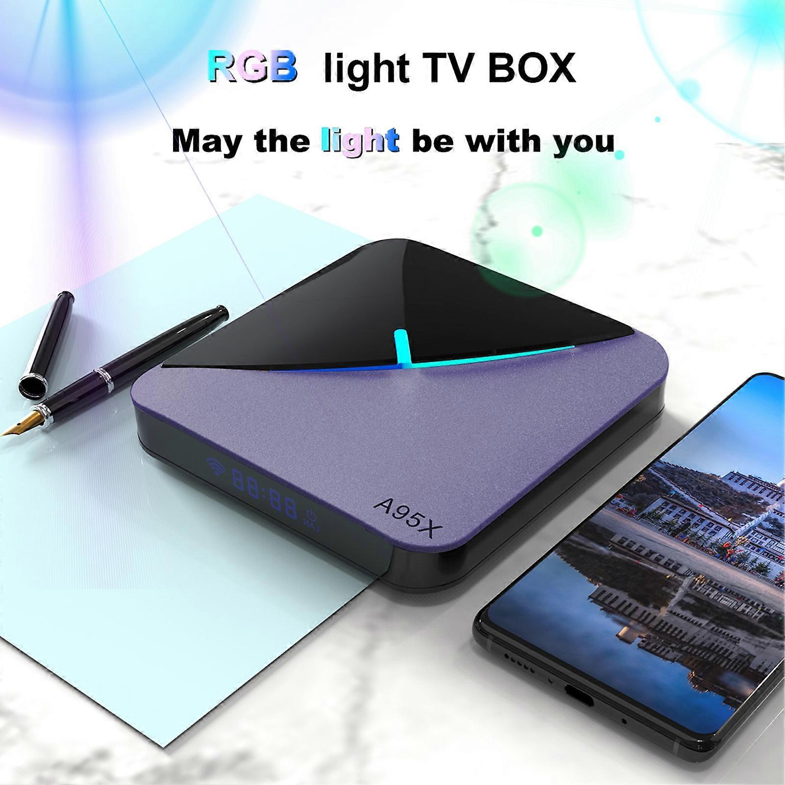 A95X F3 Air II Android 11.0 Smart TV Box Amlogic S905W2 UHD 4K Media Player 2.4G/5G WiFi bi-bande BT5.0 AV1 VP9 H.265 Décodage Télécommande