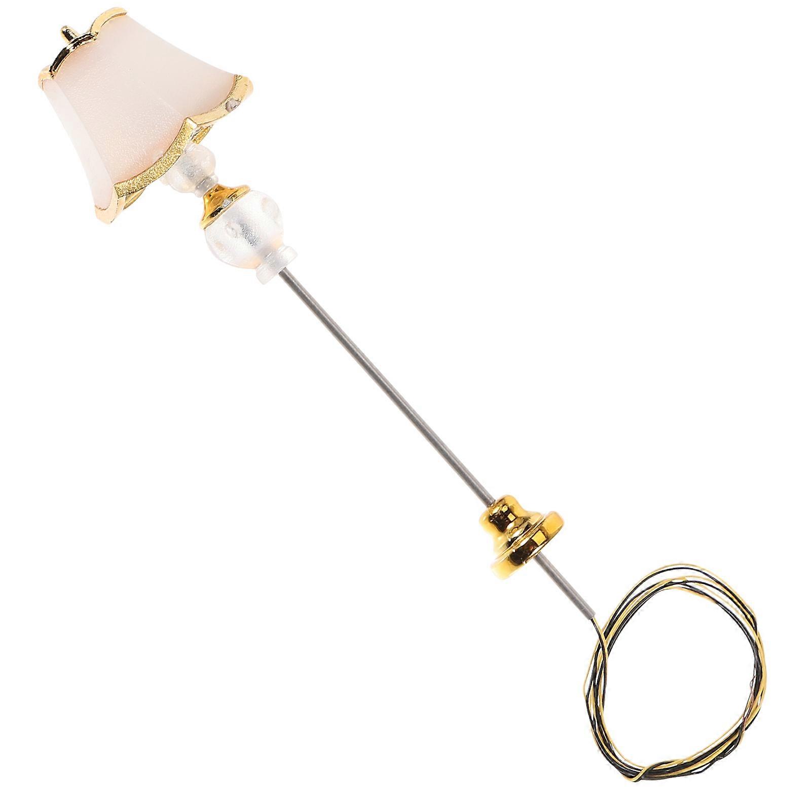 Cute Lamp Mini House Table Lamp Diy Mini House Decor Assorted Color 8x2x2cm Warm Light 1Pcs