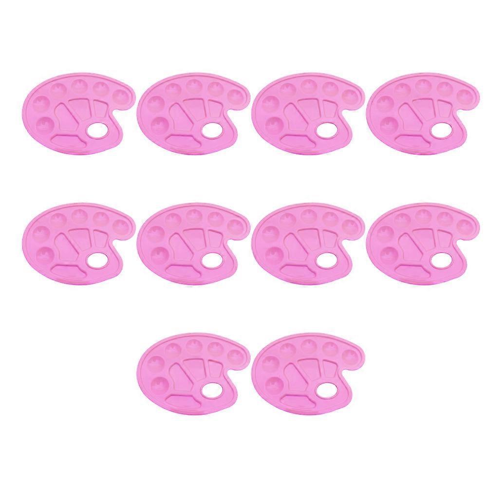 Paint Mixing Tray Children Easy to Wash Rectangular 23*17cm Pink 10Pack