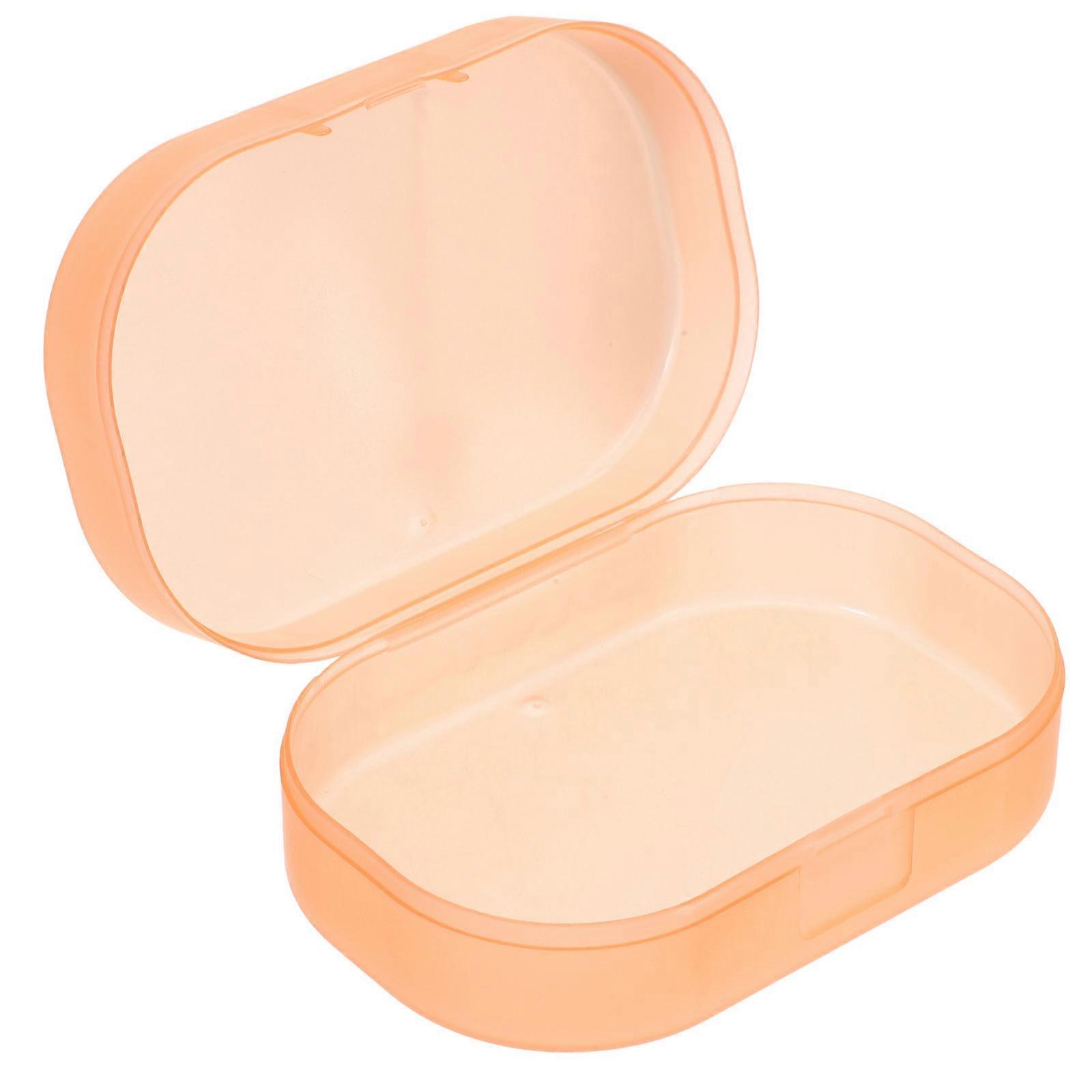 Bath Soap Box Water Absorption Sponge Soap Storage Box Transparent 7x10.5x3.5cm 1Set