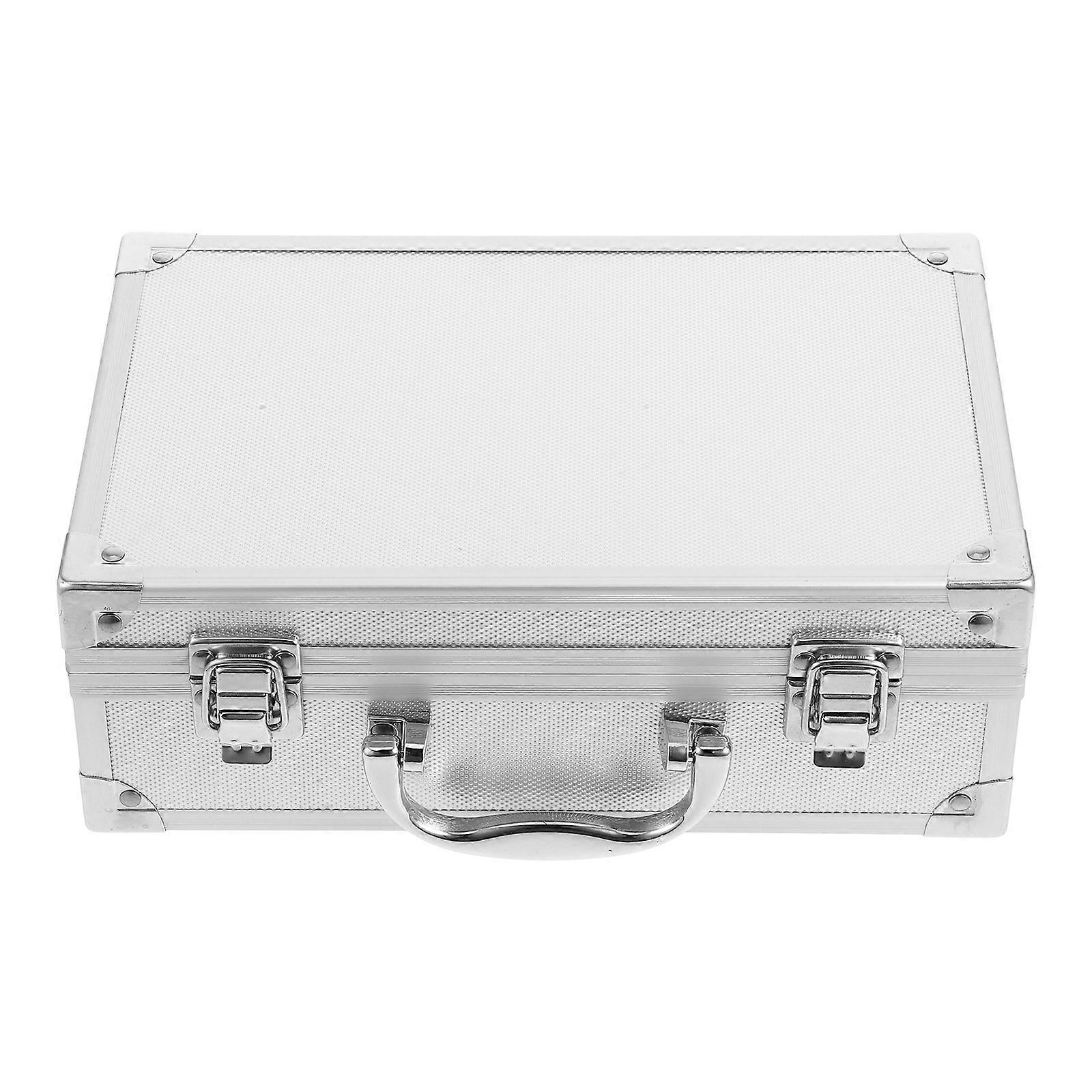 Carrying Metal Case Portable Tool Box Aluminum Alloy Tool Storage Organizer for Workshop Diy Projects 1Set